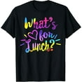 thumbnail image 1 of Lunch Lady Life What's For Lunch Crew Cafeteria Worker Women Funny Creative Graphic T-Shirt Black Medium, 1 of 4