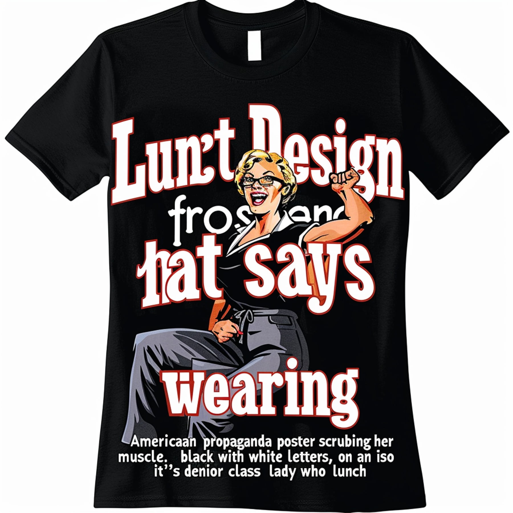 Lunch Lady Power Vintage Retro Nurse Design for School Heroes