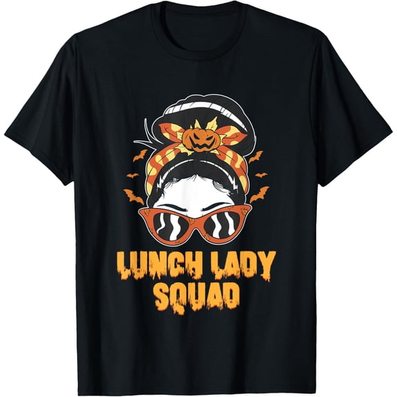 Lunch Lady Squad School Cafeteria Crew Halloween Lunch Lady T-Shirt