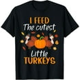 thumbnail image 1 of Lunch Lady Thanksgiving I Feed The Cutest Little Turkeys T-Shirt, 1 of 3