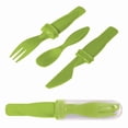 thumbnail image 1 of Lunch Mate Cutlery Set - Lime Green / Clear, 1 of 1