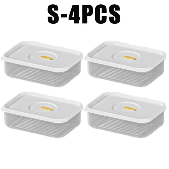 Lunch Meat Container For Refrigerator Cheese Keeper Box Salami Cold Cut Meat Turkey Sausage Transparent Food Freshness Organizer