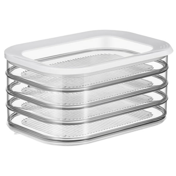 Lunch Meat Container for Refrigerator, Stackable Cold Cuts Storage Containers for Fridge, 3 Layers Deli Meat Container for Fridge, Meal Prep Containers - Style 4