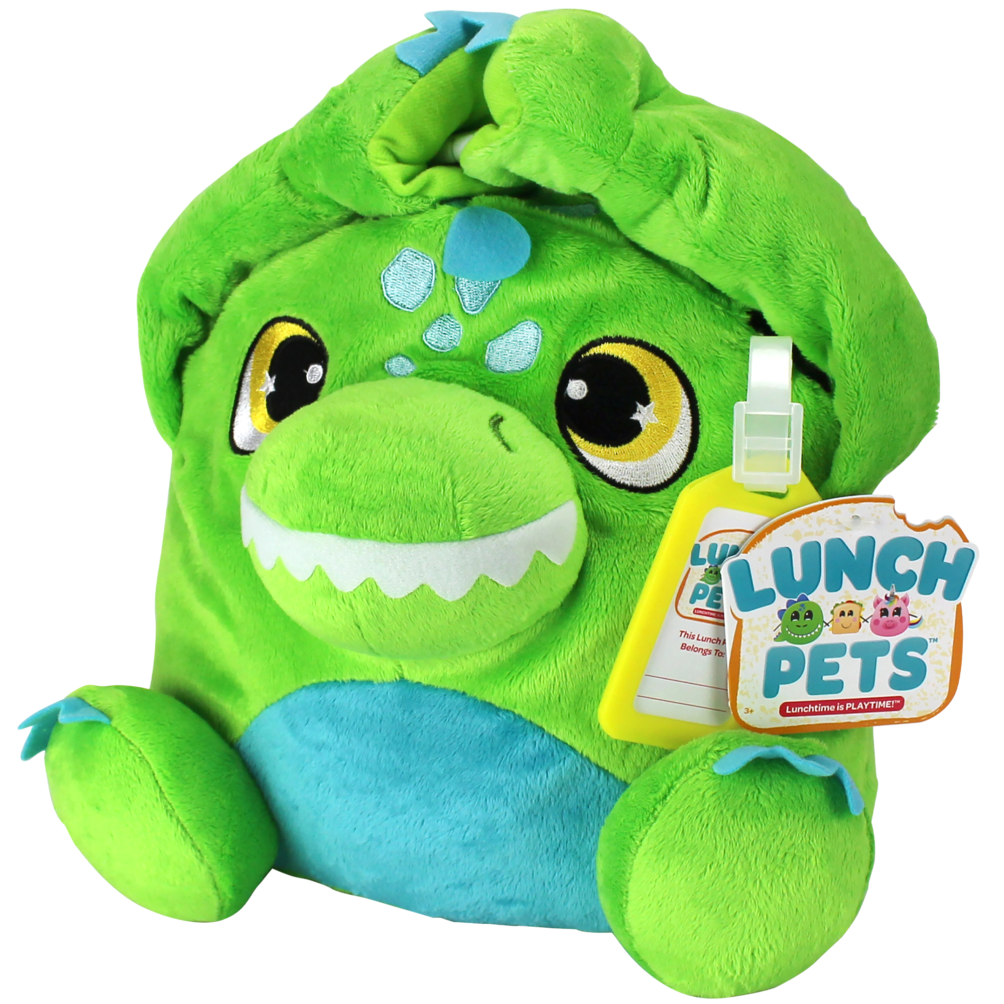 Lunch Pets Insulated Kids Lunch Box – Plush Animal and Lunch Box Combination - Munchosaur - image 1 of 6