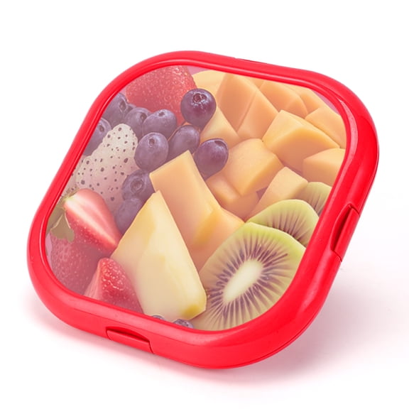 Lunch Saver & Avocado Saver & Onion Storage, 8 inch Reusable Fruit, Veggie and Food Savers - Ideal for Avocados, Tomatoes, Sandwich, Garlic, Onions, and More (Red color)