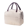 thumbnail image 1 of Lunch Tote Bag | Insulated Leakproof Reusable Bag | Striped Lunch Bag for Office Work Picnic | Gift for Coworker Gift for Student, 1 of 6