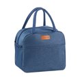 thumbnail image 1 of Lunch Tote Insulated Reusable Safe Adult Lunch Bag for Work Office School Picnic Navy Blue, 1 of 6