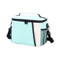 thumbnail image 1 of Lunch Tote | Reusable Insulated Lunch Bag with Adjustable Strap, Leak Proof Lining for Work Office Picnic, Adult Lunch Bag Mint Green, 1 of 6