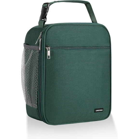 Lunch box Lunch bag for men women Insulated Lunchbox Lunch bags for Work Picnic Travel(Deep green)