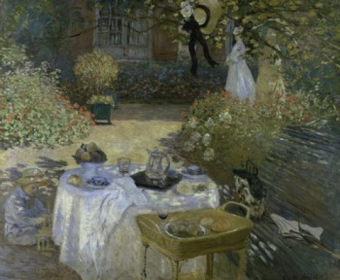 Lunch ca 1872-1874 Claude Monet (1840-1926French 162 X 203 cm) Musee dOrsay Paris Canvas Art - Claude Monet (18 x 24)