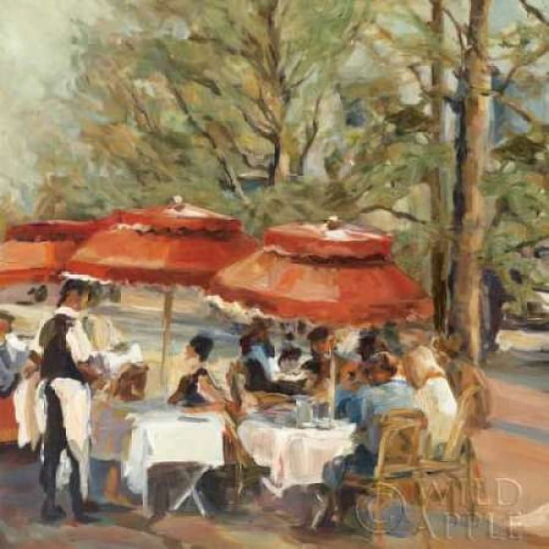 Lunch on the Champs Elysees Canvas Art - Marilyn Hageman (24 x 24)