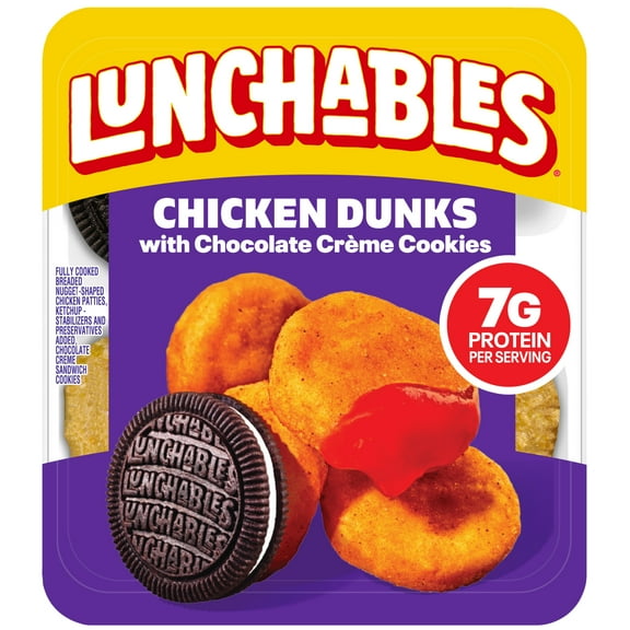 Lunchables Chicken Dunks with Chocolate Creme Cookies, 4 oz Pack