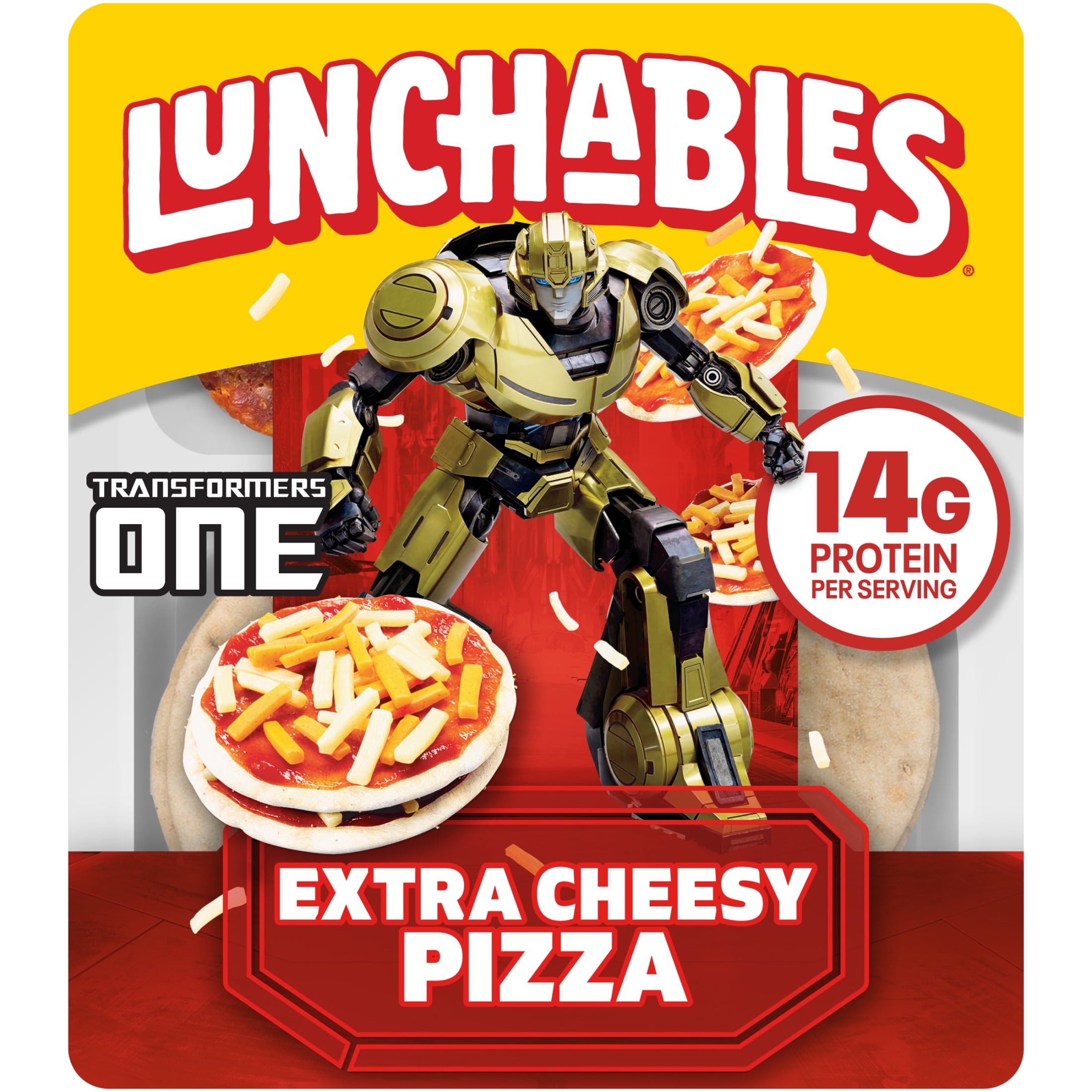 Lunchables Extra Cheesy Pizza Kids Lunch Snack, 4.2 oz Tray
