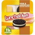 thumbnail image 1 of Lunchables Ham & American Cheese Cracker Stackers Kids Lunch Snack, 3.4 oz Tray, 1 of 7