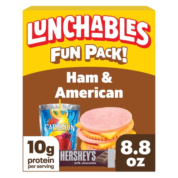 Lunchables Ham and American with Capri Sun and Hershey Bar Fun Pack 8.8oz