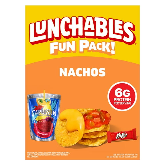 Lunchables Nachos with Capri Sun Fruit Punch & Kit Kat Fun Pack, 4.7 oz & 6 fl oz Package