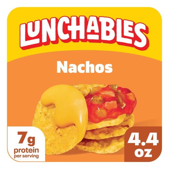 Lunchables Nachos with Cheese Dip and Salsa, 4.4 oz Pack