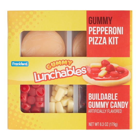 Lunchables Pepperoni Pizza Gummy Candy Kit 6.3 oz. Pack of 2