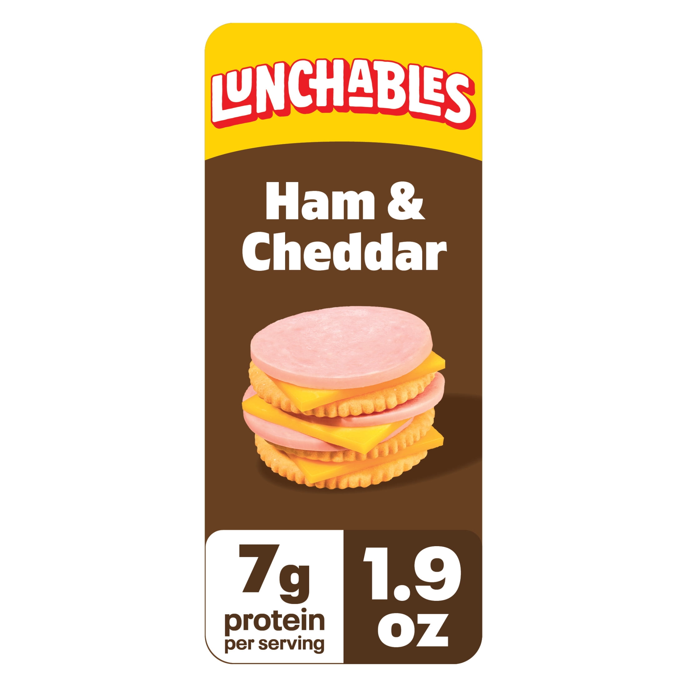 Lunchables Ham & Cheddar Value Pack, 1.9 oz Pack