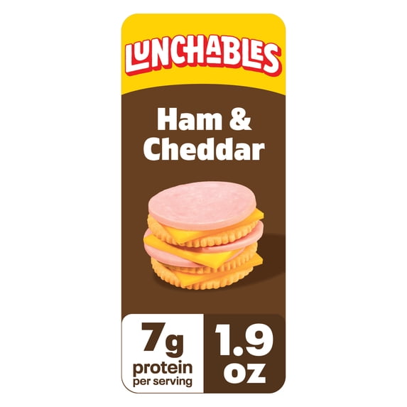 Lunchables Ham & Cheddar Value Pack, 1.9 oz Pack