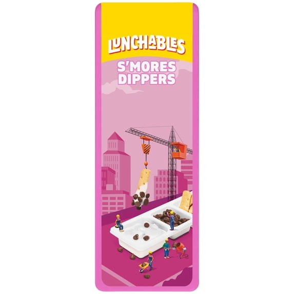 Lunchables S'mores Dippers with Marshmallow Creme, Milk Chocolate Chips and Honey Graham Sticks, 2.3 oz Tray