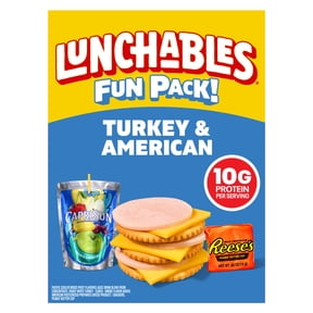 Lunchables Turkey & American with Capri Sun Pacific Cooler & Reese's Peanut Butter Cup Fun Pack, 2.9 oz & 6 fl oz Package