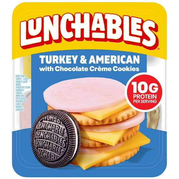 Lunchables Turkey & American with Chocolate Creme Cookies, 3.2 oz Pack