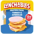 thumbnail image 1 of Lunchables Turkey and American Cracker Stackers Snack Kit, 3.2 oz Pack, Refrigerated, Whole, 1 of 16