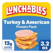 Lunchables Turkey & American Protein Pack, 3.2 oz Pack