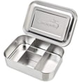 thumbnail image 1 of LunchBots Small Protein Packer Toddler Bento Box - Extra Small Divided Stainless Steel Snack Container - 4 Sections for 1-2oz of Nuts, Meat, Cheese, Finger Foods - Dishwasher Safe - Stainless Lid, 1 of 7