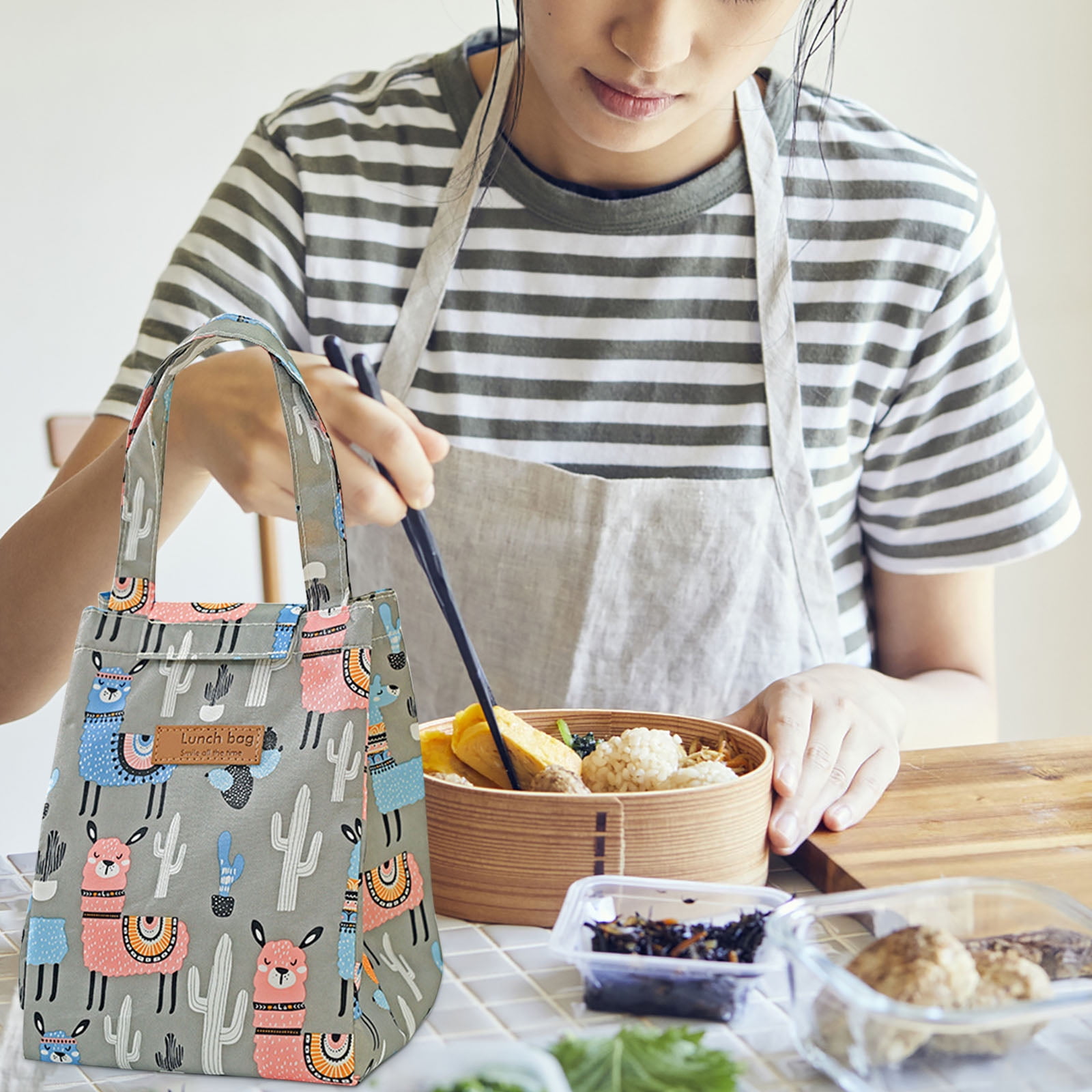 Lunchbox Bag Japanese Fashion Students With Meals Bag Portable Portable