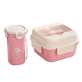 thumbnail image 1 of Lunchbox and Mug Set, Leak Proof Bento Box with Multiple Compartments, Microwave Safe Meal Prep Container for Work, Travel, Outdoor, 1 Pack, 1 of 5