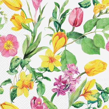 Set of 1 Luncheon Early Spring Napkins 20 Pack
