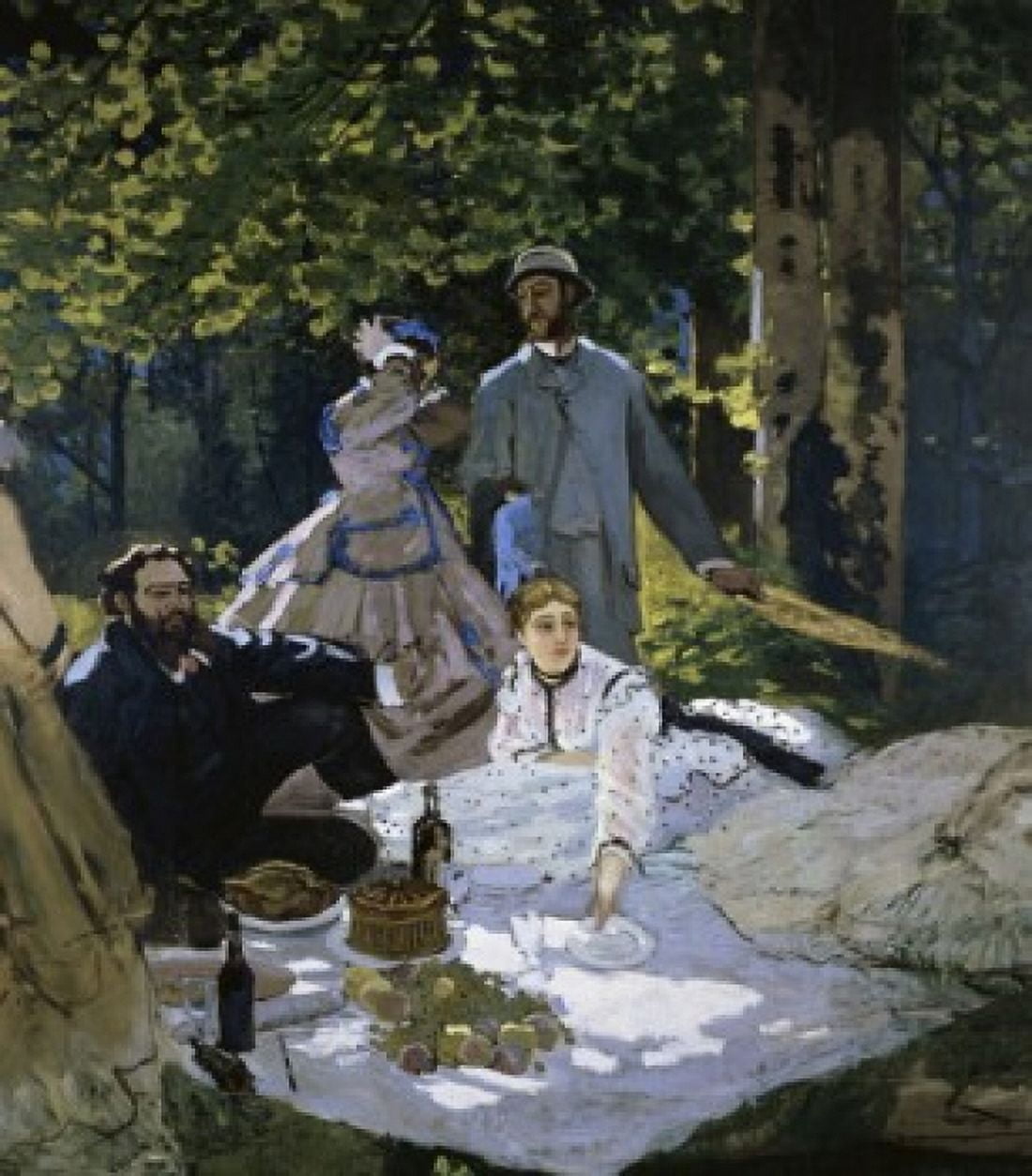 Luncheon on the Grass (Dejeuner sur lHerbe) c 1865-1866 Claude Monet (1840-1926French) Oil on Canvas Musee dOrsay Paris Canvas Art - Claude Monet (18 x 24)