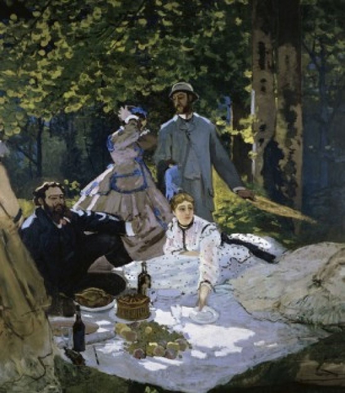 Luncheon on the Grass (Dejeuner sur lHerbe) c 1865-1866 Claude Monet (1840-1926French) Oil on Canvas Musee dOrsay Paris Canvas Art - Claude Monet (24 x 36)