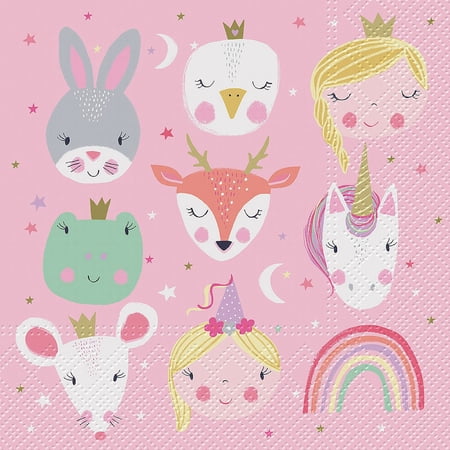 Set of 1 Luncheon Magical Friends Napkins 20 Pack
