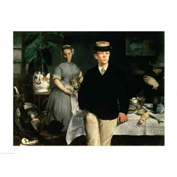 Luncheon in The Studio 1868 Poster Print by Edouard Manet - 36 x 24 in. - Large