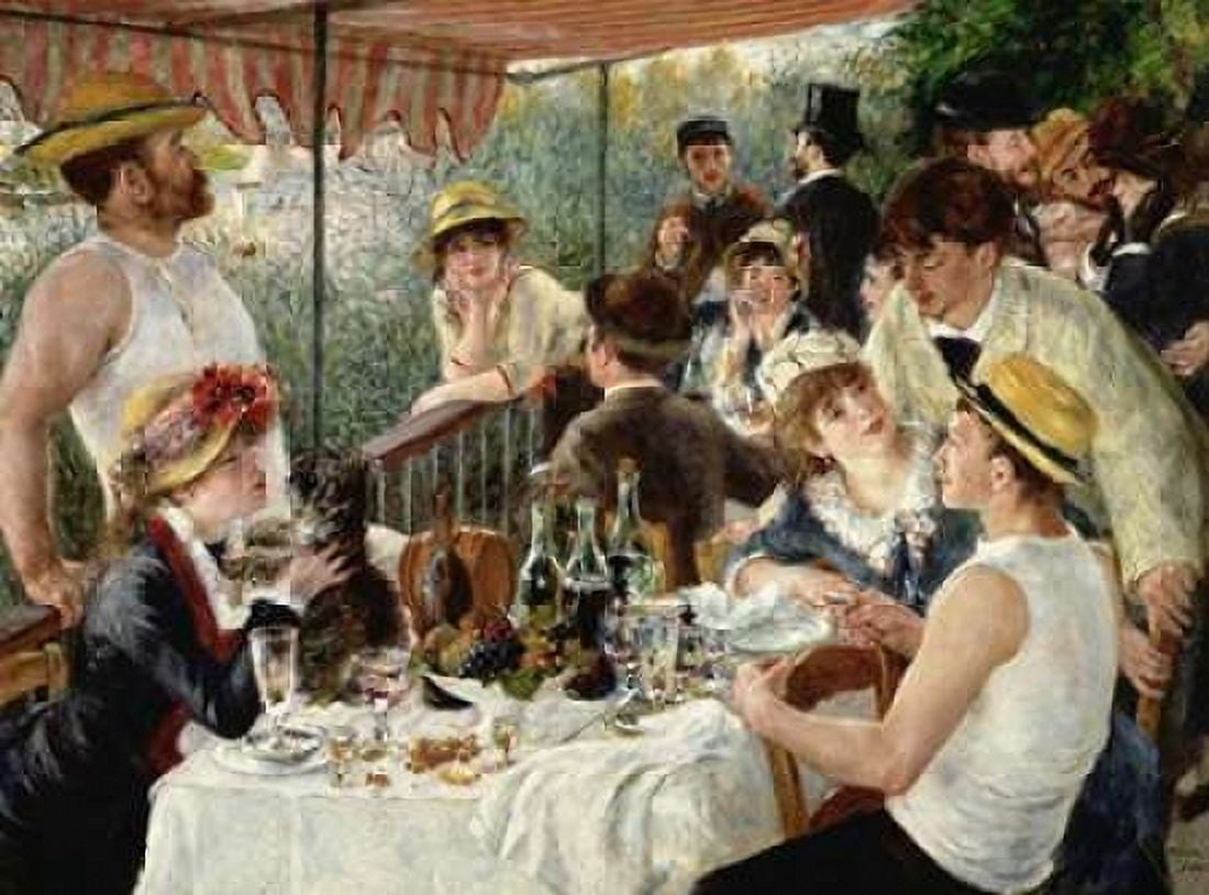 Luncheon of the Boating Party Canvas Art - Pierre-Auguste Renoir (18 x 24)