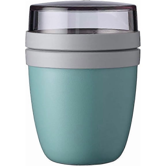 Lunchpot, a Detachable Small Storage Container for Nuts or Fruit, Portable, BPA Free, Nordic Green, 14.5* 10.6cm