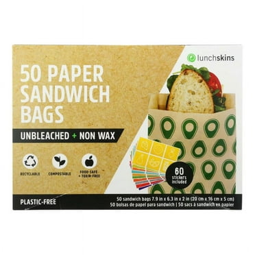 Great Value Brown Lunch Bags, 50ct - Walmart.com