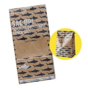 Lunchskins Recyclable Large Lunch Sacs with Note Area, Kraft Bags, Shark Print, 50 Count