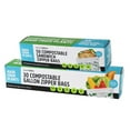 Lunchskins Ziptop Compostable FreezerSafe Food Storage Bags 30