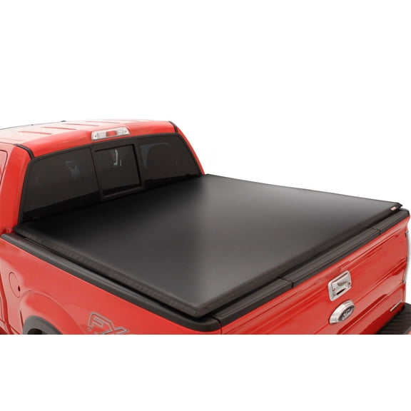Lund Genesis Tri-Fold Soft Folding Truck Bed Tonneau Cover Fits 2009 - 2014 Ford F-150 5' 7" Bed( 67")