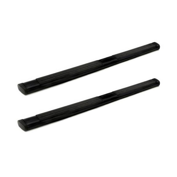 Lund 10-17 Dodge Ram 2500 Crew Cab 6in. Oval Straight Black Nerf Bars - Black Clearance