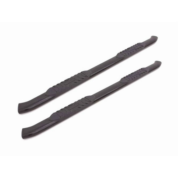 Lund 10-17 Dodge Ram 2500 Mega Cab 5in. Oval Curved Steel Nerf Bars - Black