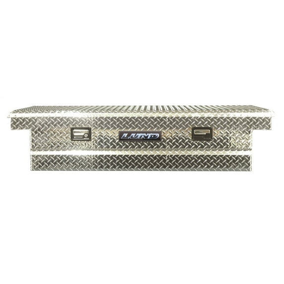 Lund 111002T 60-Inch Economy Line Aluminum Cross Bed Truck Tool Box, Diamond Plated, Silver