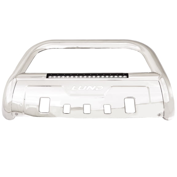 Lund By Realtruck 47021300 Bull Bar With Led Light Bar And Wiring Compatible with 2019 Ford Ranger, Polished Stainless