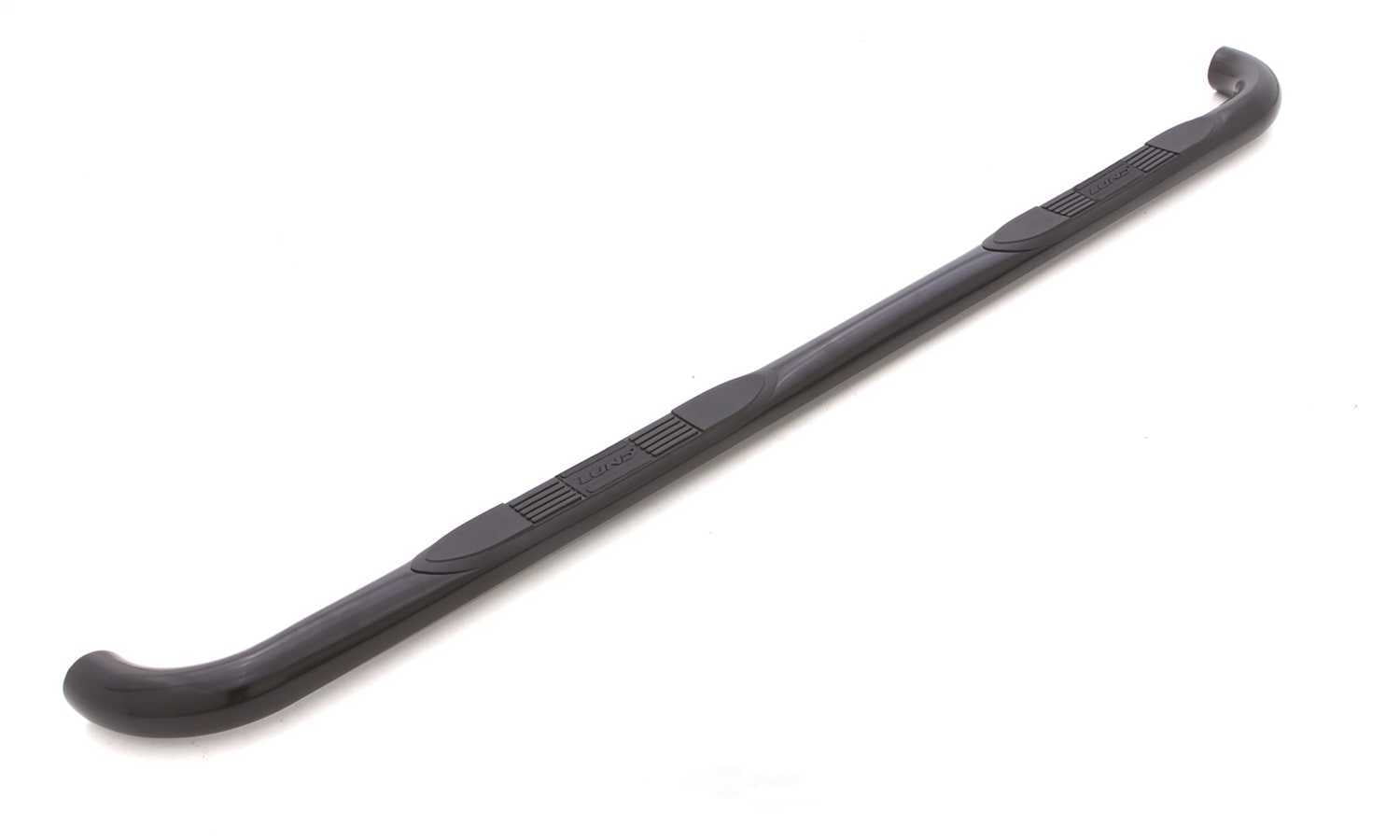 Lund 23077910 3 Inch Round Bent Nerf Bar, Incl. Brackets Black