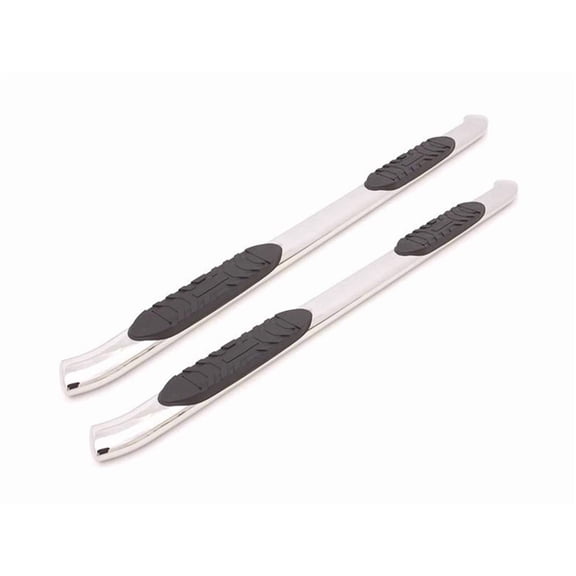Lund 23797008 Polished Stainless Steel 5" Oval Curved Nerf Bars for 2019 Ram 1500 Crew Cab