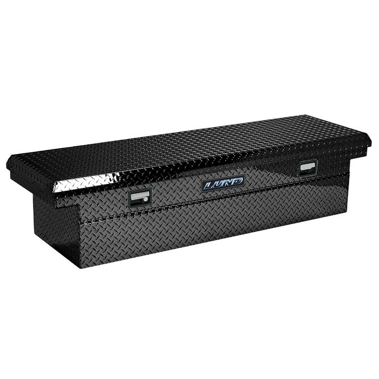 Lund 70 in Aluminum Full Size Side Mount Truck Box, Black with mounting hardware and keys included Lund 70 in Aluminum Full Size Side Mount Truck Box, Black with mounting hardware and keys included